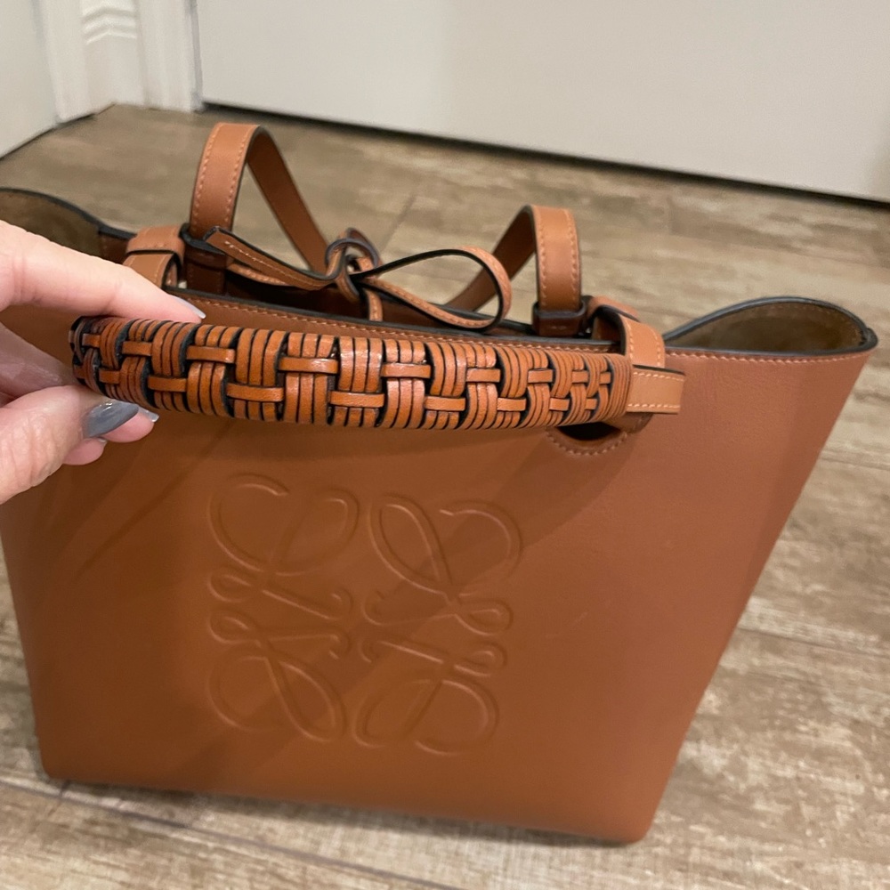 *SOLD eBay - Loewe - small Anagram Tote bag in classic calfskin - tan - Picture 6 of 16